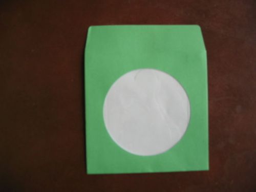 400 pcs 3&#034; green mini cd-r dvd-r paper sleeve envelope js208 for sale