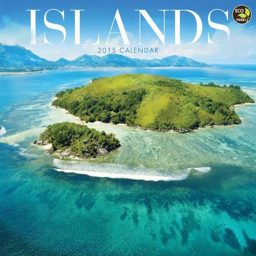 2015 ISLANDS Wall Calendar 12x12 NEW &amp; SEALED Scenic Outdoor Nature Beaches