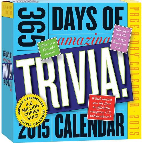 365 Days of Amazing Trivia 2015 Desk Calendar Page A Day NIB