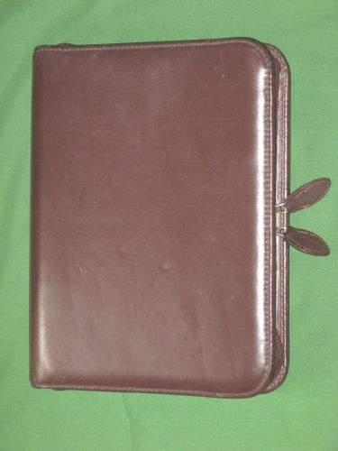 DESK 1.0&#034; LEATHER Day Timer Planner BINDER Organizer CLASSIC Franklin Covey 8942