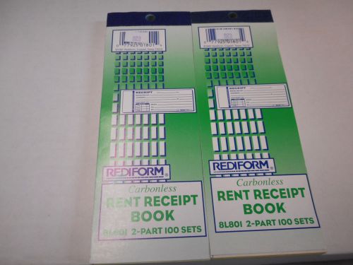 Rediform Office Products RED8L801 Rent Receipts Carbonless 2 Parts 2-.75in.x7in.