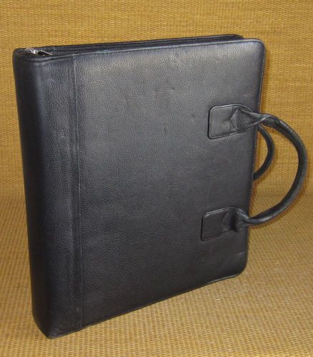 Monarch 1.75&#034; Rings | Black LEATHER FRANKLIN COVEY/Quest ZIP Planner/Binder