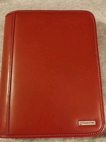 Franklin Covey Classic Red with zipper