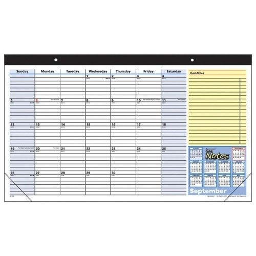 Monthly desk pad, ruled blocks, july-july, 1 page per month, 17-3/4&#034;x10-7/8&#034;, 20 for sale
