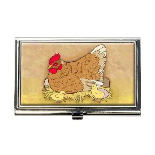 Chicken and Peeps Business Credit Card Holder Case