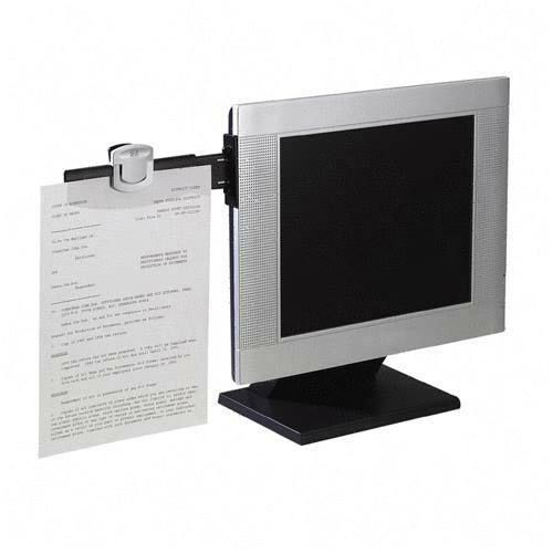 3M DH240MB Swing Arm Copy Clip Document Holder, Flat Panel Monitor Mount, 13 x