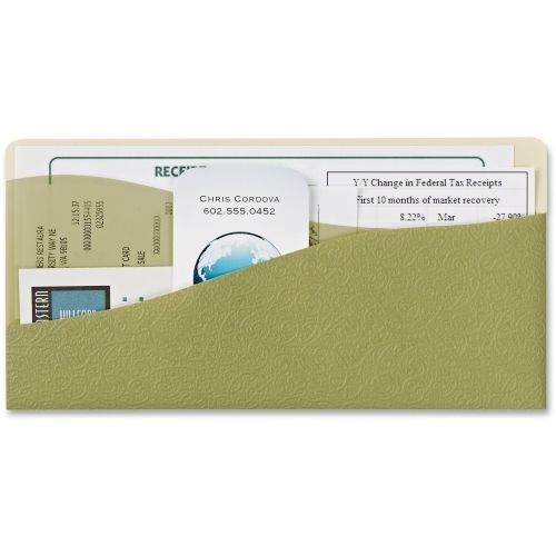 Avery 8&#034;x4&#034; removable adhesive wall pocket  - 2 pocket - sage green for sale