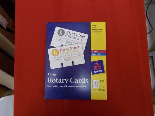 150 avery large rotary cards 5386 3&#034; x 5&#034; for sale
