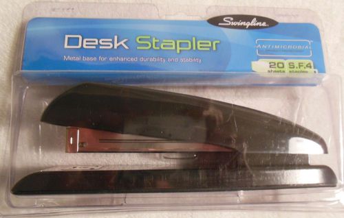 Swingline® antimicrobial deluxe full strip stapler, 20 sheet capacity, black for sale