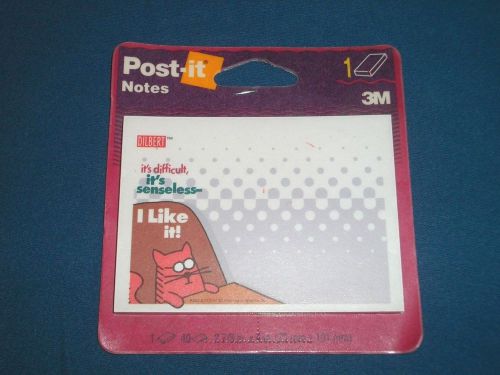 Vintage 1996 DILBERT POST-IT NOTES Sticky Pad 3M ~ 40 Sheets