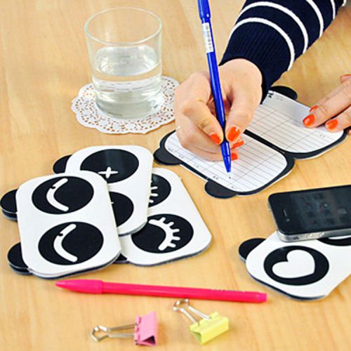 24 Pages Cute Little Panda Shape Scratch Pad Sticky Notes Styles Random Hot