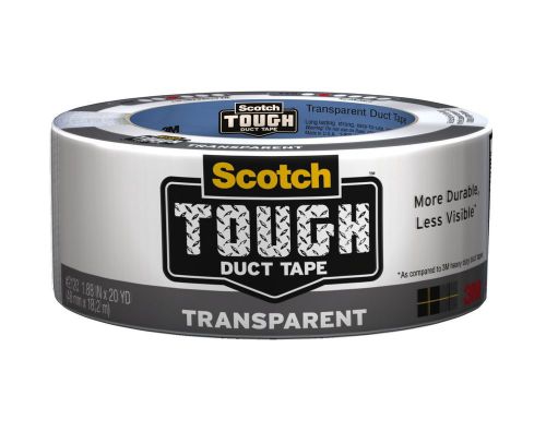 3m scotch transparent duct tape, 1.88-inch by 20-yard (2120-a) brand new! for sale