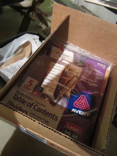 Avery Ready Index Contents Dividers, Five-Tab, 1-5, Letter - AVE11275 12 SETS