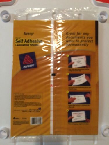Avery clear self-adhesive laminating sheets, 3 mil, 9 x 12, 10/pk - ave73603 for sale