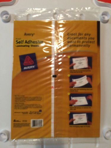 Avery Clear Self-Adhesive Laminating Sheets, 3 mil, 9 x 12, 10/Pk - AVE73603