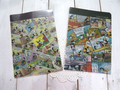 Disney Mickey mouse &amp; Friends View clear organization file bind -Letter / Lot 8