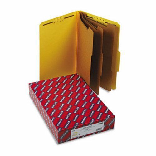 Smead 3&#034; Expansion Folders, Legal, 8-Section, Yellow, 10 per Box (SMD19098)