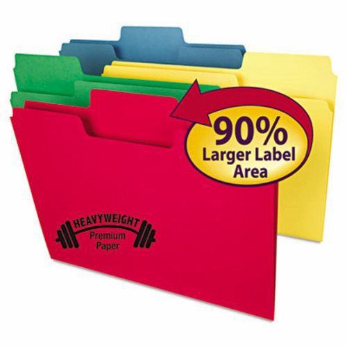 Smead SuperTab Heavyweight folder, Assorted, 1/3 Cut, Legal, 50/BX (SMD15410)