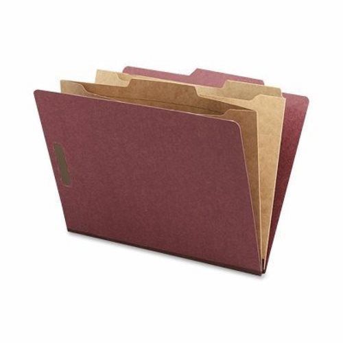 Nature Saver Classification Folder,Two-Pocket, 10 per Box, Red (NAT95012)