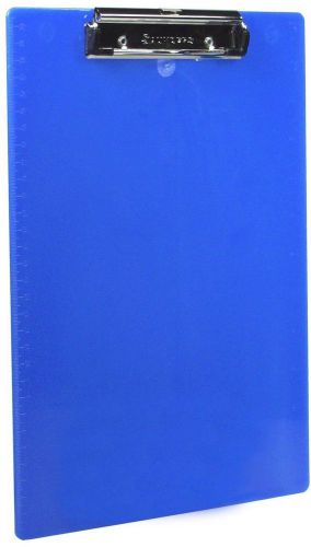 Plastic Clipboard With Low Profile Clip Alt Blue Letter Size 8.5