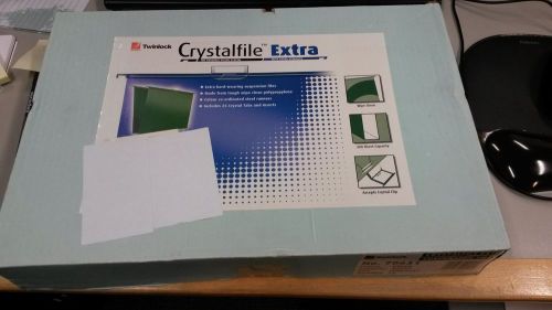 Twinlock CrystalFile Suspension File 30mm Green Pack of 25 70631
