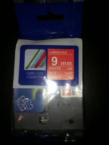 Compatible brother tz-221 p-touch laminated white on red tape 9mm 8m tze-221 for sale
