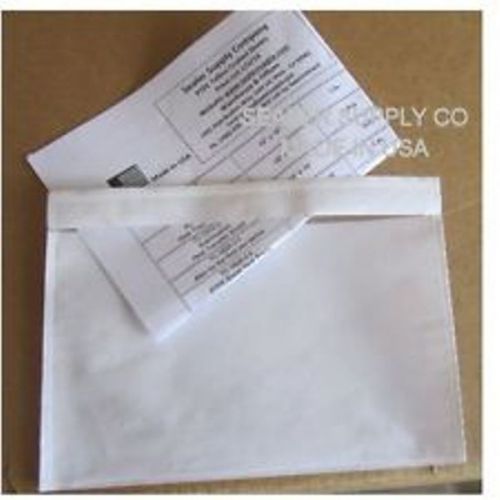 500 7.5 x 5.5 Clear Adhesive Packing List Shipping Label Envelope Pouch made USA