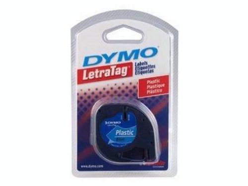DYMO LetraTAG - Plastic tape - black on blue - Roll (0.47 in x 13.1 ft) 1  91335
