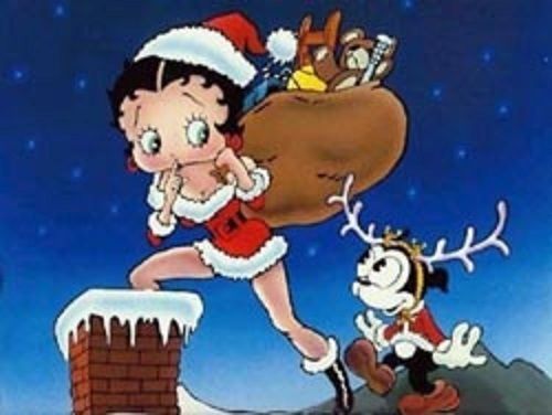 30 Return Address Labels Betty Boop Christmas Buy 3 get 1 free (bb43)