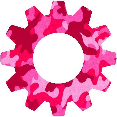 30 Custom Pink Gear Personalized Address Labels