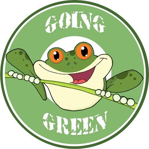 30 Custom Going Green Frog Personalized Address Labels