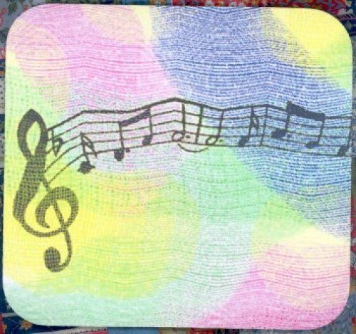 MUSIC Heavy Rubber Backed Mousepad #0812 notes musical