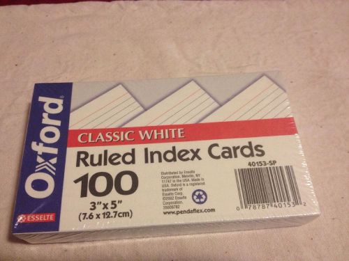 Nwt Ruled Index Cards