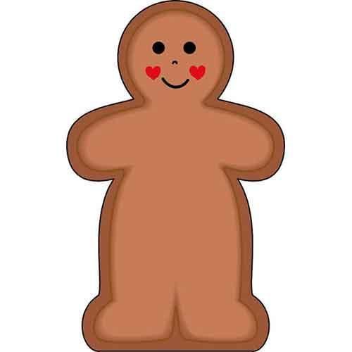Creative Shapes Mini Notepad - Gingerbread Man