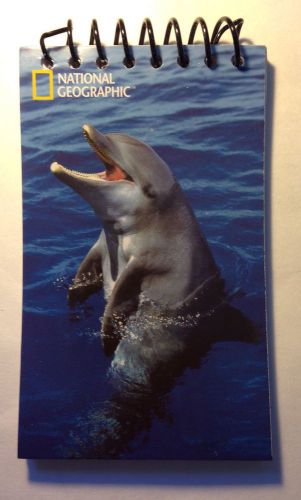 Lot Of 4 National Geographic Dolphin Notepads/mini Notebooks