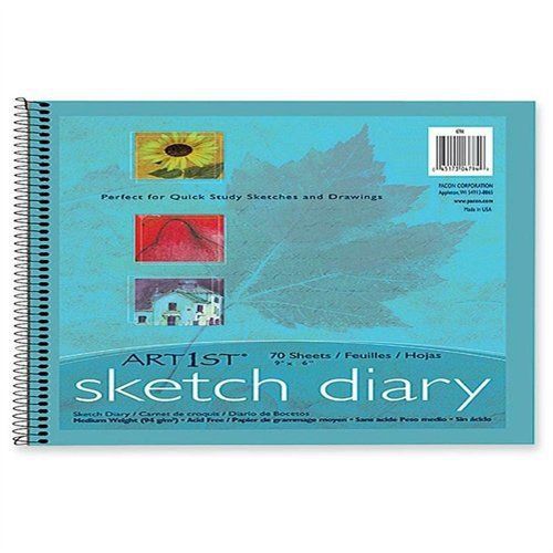 Pacon Art1st Sketch Diary - 70 Sheet - 94 G/m - 9&#034; X 6&#034; - 1 Each - (pac4790)