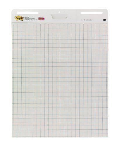 Post-it Self-stick Easel Pad - 30 Sheet - Quad Ruled - 25&#034; X 30&#034; - White (560)