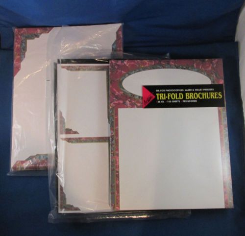 Brochures, letterheads and postcards with decorative border for sale