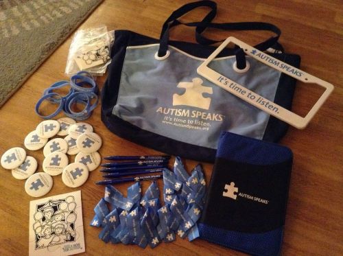 Lot of new autism speaks items, pens, pins &amp; more great for christmas for sale