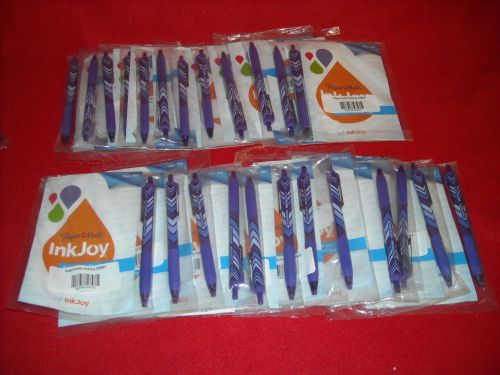 Lot of 24 Purple Paper Mate InkJoy – 300RT Retro Wraps Ball Point Pens (PM-08)