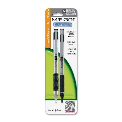 Zebra pen m/f301 pen/pencil set - fine pen point type - 0.7 mm pen (zeb57011) for sale