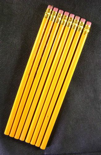 7x TOUCAN No.2 Pencils w/ Eraser, hexagonal, school, art