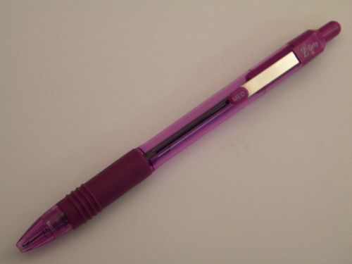 ZEBRA Brand Z-GRIP PEN Bold Ink color VIOLET Purple PLUM - Added Pens Ship FREE