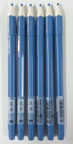 SHANGHAI A6701 0.35mm 6pcs Crystal blue ink Gel pen