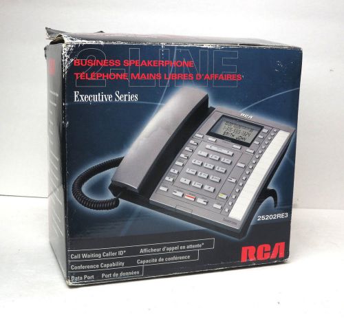RCA 25202RE3-B Executive Series 2-Line Corded Speaker Phone Business / Office