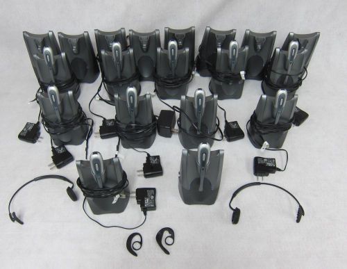 Lot of plantronics cs50 wireless headset + base power adapter (read details) #12 for sale