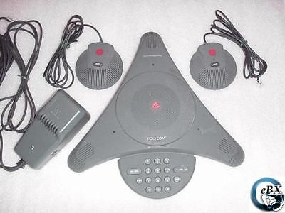 Polycom SoundStation EX +90day Warranty, 2- Microphones, Power Supply, Complete