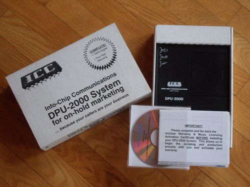 New-----------&gt;&gt;  dpu-2000 info-chip music-on-hold marketing system 100% digital for sale