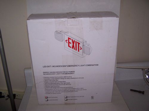 LED Exit/Emergency Light Combination - Madison Electric EXRW-C Brand NEW