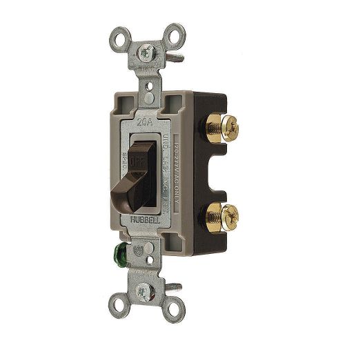 Wall Switch, 1-Pole, Toggle, 20A, Brown CS120
